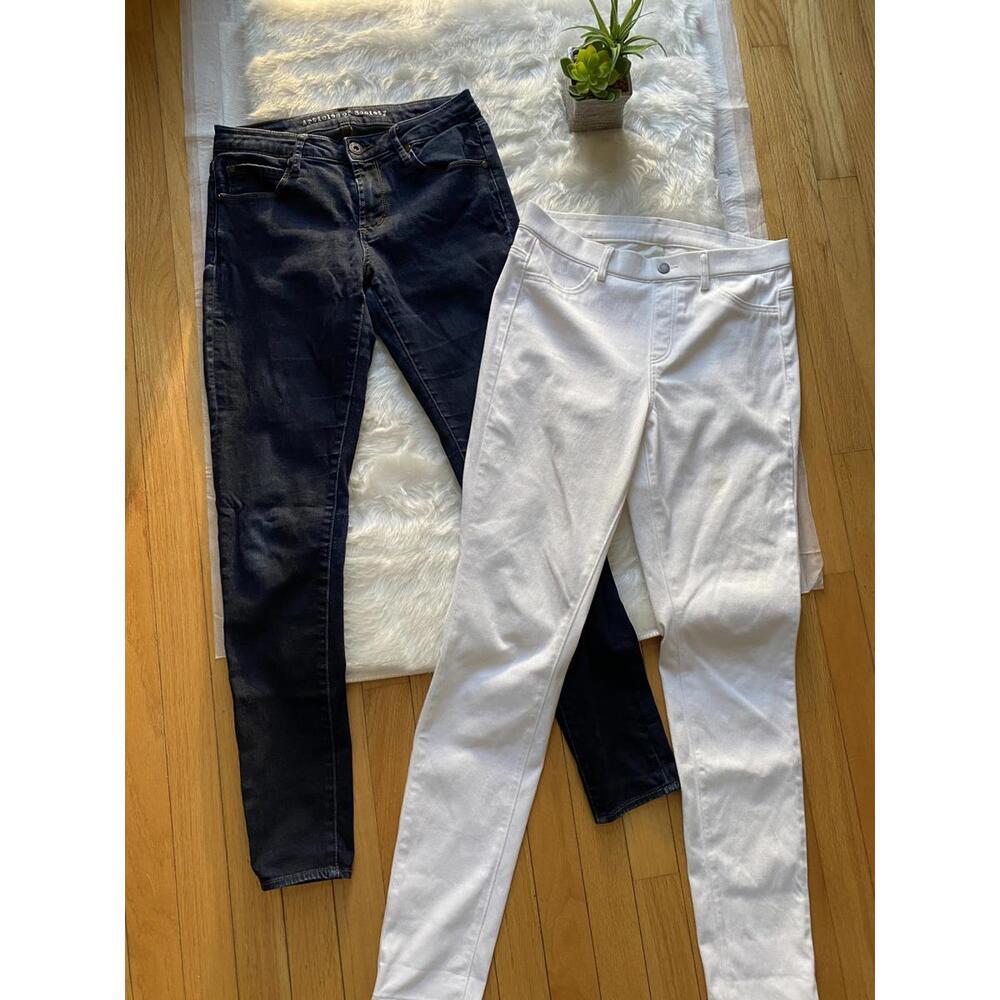 Articles of Society Women's Skinny Jeans Black and White Size 28-29 Waist Bundle